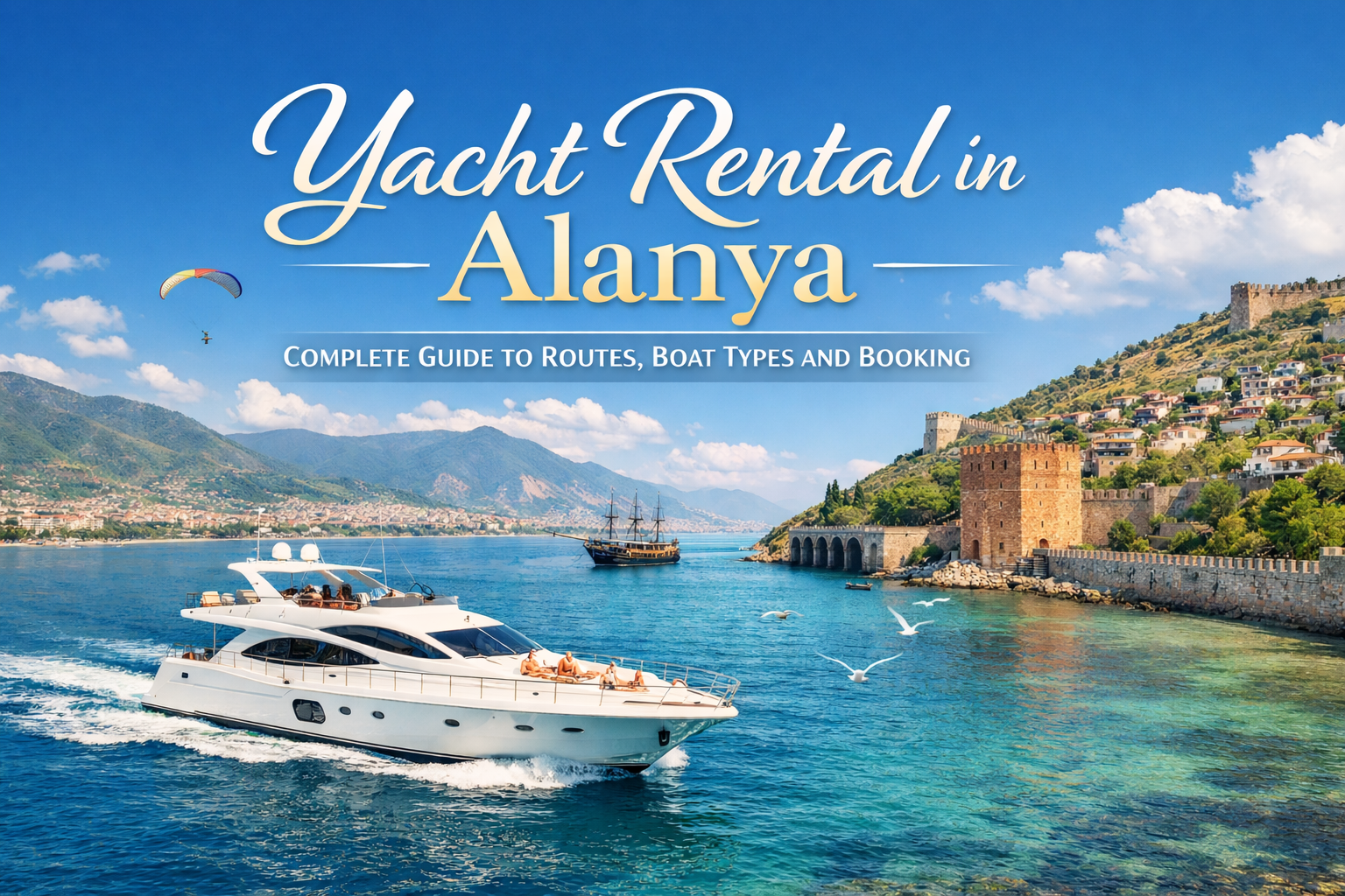 Alanya Yacht Rental Guide: Private Tours, Sunset Cruises & Boat Types
